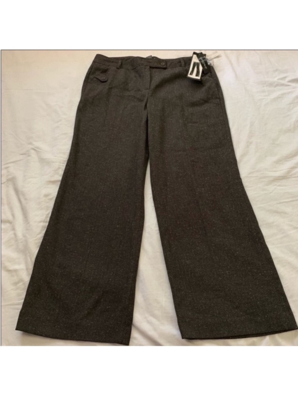 Sandro Wide-Leg Pants in Chocolate Brown